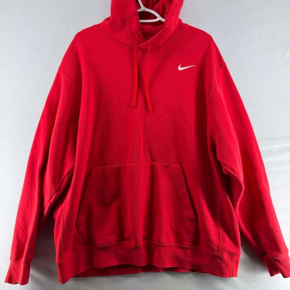1556 Nike Pullover Hoodie Size XXL Red Sweatshirt